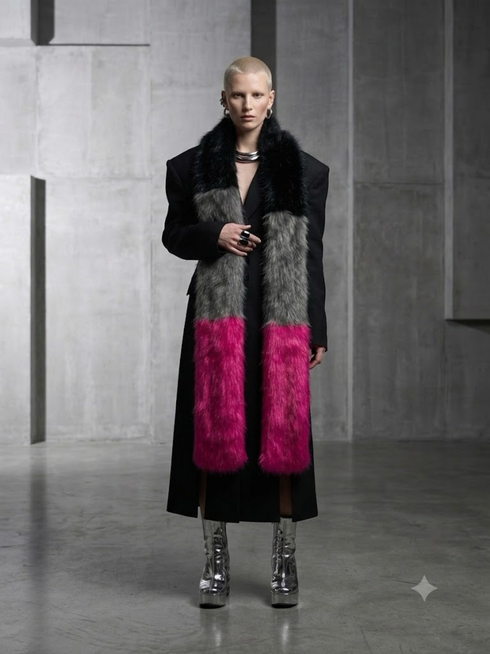 Cara New York Faux Fur Scarf NWT